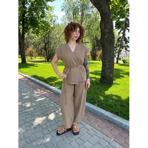 Костюм льон Карамель